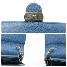 Load image into Gallery viewer, Gucci Interlocking G Leather Shoulder Bag Blue
