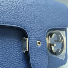 Load image into Gallery viewer, Gucci Interlocking Leather Shoulder Bag Blue
