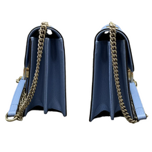 Load image into Gallery viewer, Gucci Interlocking Leather Shoulder Bag Blue
