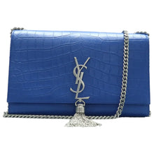 Load image into Gallery viewer, Yves Saint Laurent Kate Monogramme Leather Crossbody Bag Blue
