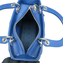 Load image into Gallery viewer, Christian Dior Lady Dior Leather Satchel Bag Blue
