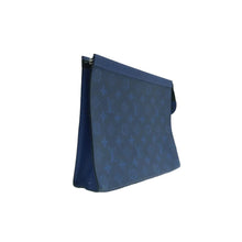 Load image into Gallery viewer, LOUIS VUITTON Poche toilette Monogram Canvas Clutch Blue
