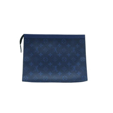 Load image into Gallery viewer, LOUIS VUITTON Poche toilette Monogram Canvas Clutch Blue
