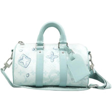 Load image into Gallery viewer, LOUIS VUITTON Keepall Bandouliere Monogram Leather Satchel Bag Blue
