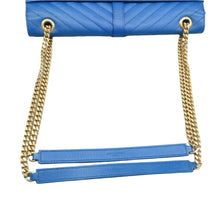 Load image into Gallery viewer, LOUIS VUITTON Envelope Leather Shoulder Bag Blue
