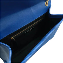 Load image into Gallery viewer, LOUIS VUITTON Envelope Leather Shoulder Bag Blue
