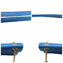 Load image into Gallery viewer, LOUIS VUITTON Envelope Leather Shoulder Bag Blue
