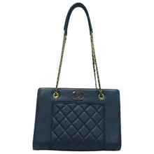 Load image into Gallery viewer, Chanel  Sheepskin Quilted Mademoiselle Vintage Shopping Tote Black
