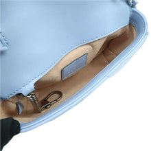 Load image into Gallery viewer, Gucci GG Marmont Calfskin Matelasse Super Mini Shoulder Bag Light Blue
