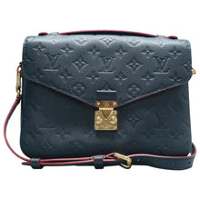 Load image into Gallery viewer, Louis Vuitton Metis  Monogram Leather Satchel Bag Blue
