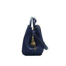Load image into Gallery viewer, Louis Vuitton Montaigne MM Leather Satchel Bag Blue
