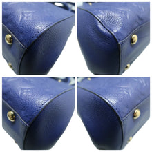 Load image into Gallery viewer, Louis Vuitton Montaigne MM Leather Satchel Bag Blue
