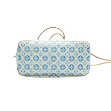 Load image into Gallery viewer, Louis Vuitton Neverfull MM W/P Monogram Canvas Shoulder Bag Blue
