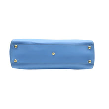 Load image into Gallery viewer, Fendi Peekaboo Iconic Leather Satchel Bag Blue
