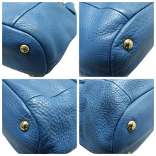 Load image into Gallery viewer, Prada Vitello Daino Leather Tote Shoulder Bag Blue
