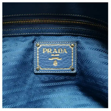 Load image into Gallery viewer, Prada Vitello Daino Leather Tote Shoulder Bag Blue
