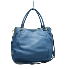 Load image into Gallery viewer, Prada Vitello Daino Leather Tote Shoulder Bag Blue
