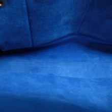 Load image into Gallery viewer, SAINT LAURENT Sac de Jour Leather Satchel Bag Blue
