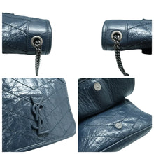 Load image into Gallery viewer, SAINT LAURENT Leather Crossbody Bag Blue
