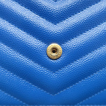 Load image into Gallery viewer, SAINT LAURENT Leather Shoulder Bag Blue
