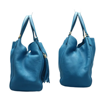 Load image into Gallery viewer, GUCCI Soho Leather Tote Bag Blue
