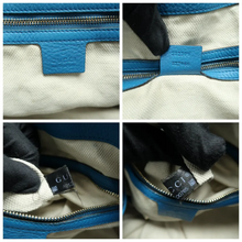 Load image into Gallery viewer, GUCCI Soho Leather Tote Bag Blue
