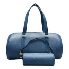 Load image into Gallery viewer, Louis Vuitton Soufflot W/P Epi Leather Shoulder Bag Blue
