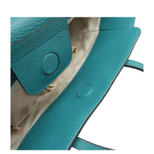 Load image into Gallery viewer, GUCCI  Dollar Swing Calfskin leather Shoulder Bag Blue
