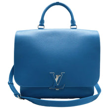 Load image into Gallery viewer, Louis Vuitton Volta Leather Satchel Bag Blue
