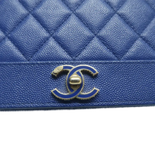 Load image into Gallery viewer, Chanel Wallet on Chain Leather Shoulder Bag Blue
