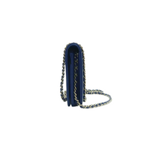 Load image into Gallery viewer, Chanel Wallet on Chain Leather Shoulder Bag Blue

