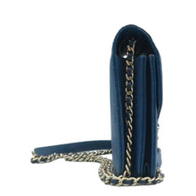 Load image into Gallery viewer, CHANEL Cuba Square Caviar Quilted Leather Wallet On Chain Blue
