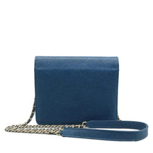 Load image into Gallery viewer, CHANEL Cuba Square Caviar Quilted Leather Wallet On Chain Blue
