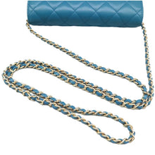 Load image into Gallery viewer, Chanel  WOC Quilted Leather Crossbody Bag Blue
