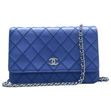 Load image into Gallery viewer, Chanel Wallet on Chain Leather Crossbody Bag Blue
