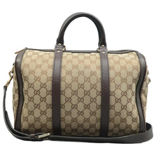 Load image into Gallery viewer, Gucci  Vintage Web Original GG Boston Bag Brown
