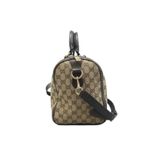 Load image into Gallery viewer, Gucci  Vintage Web Original GG Boston Bag Brown
