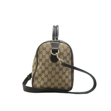 Load image into Gallery viewer, Gucci  Vintage Web Original GG Boston Bag Brown
