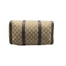 Load image into Gallery viewer, Gucci  Vintage Web Original GG Boston Bag Brown
