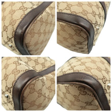 Load image into Gallery viewer, Gucci  Vintage Web Original GG Boston Bag Brown
