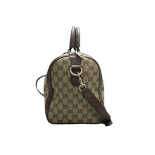 Load image into Gallery viewer, GUCCI Boston Fabric Satchel Bag Brown
