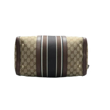 Load image into Gallery viewer, GUCCI Boston Fabric Satchel Bag Brown
