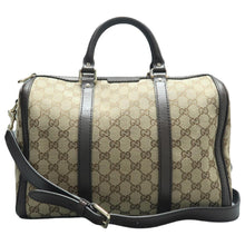 Load image into Gallery viewer, Gucci Vintage Web Original GG Boston Bag Brown
