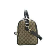 Load image into Gallery viewer, Gucci Vintage Web Original GG Boston Bag Brown
