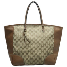 Load image into Gallery viewer, Gucci Bree GG Fabric Tote Bag Brown
