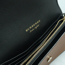 Load image into Gallery viewer, Burberry Leather &amp; Fabric Shoulder Bag Brown
