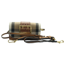 Load image into Gallery viewer, Burberry Leather &amp; Fabric Shoulder Bag Brown
