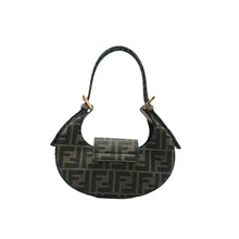 Load image into Gallery viewer, FENDI Cookie Mini Fabric Shoulder Bag Brown
