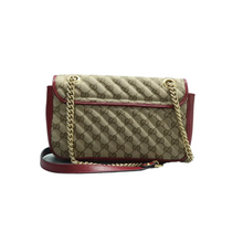 Load image into Gallery viewer, GUCCI GG Marmont Fabric Shoulder Bag Brown
