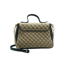 Load image into Gallery viewer, GUCCI GG Marmont Canvas Shoulder Bag Brown
